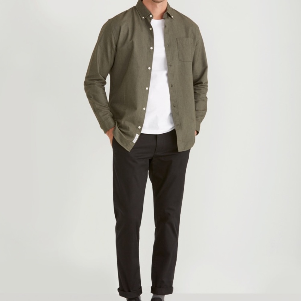 Frank and Oak Jasper Oxford in deep olive